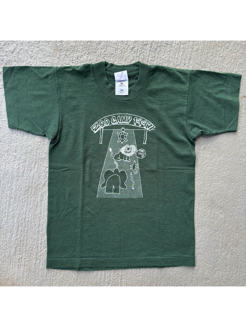Vintage 1997 Zoo Camp Nature Animals Shirt YOUTH 8-10